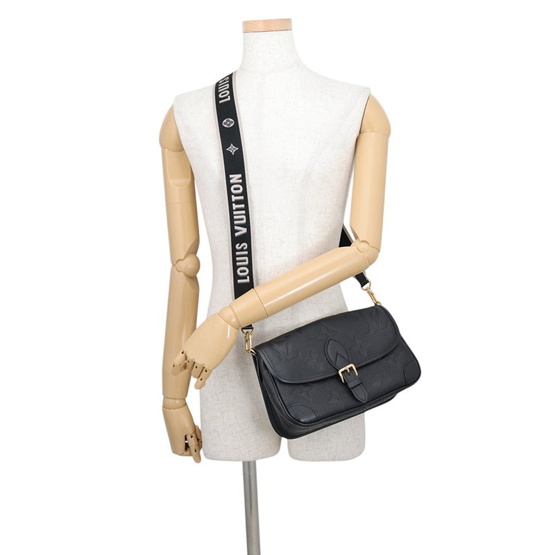 ルイヴィトン ショルダーバッグ モノグラム・アンプラント ディアヌ M46386 LOUIS VUITTON 2way 黒 ブラック