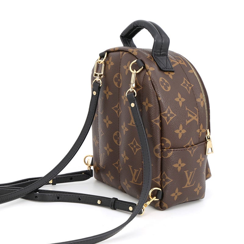 ルイヴィトン リュック モノグラム パームスプリングス バックパックMINI M44873 LOUIS VUITTON ヴィトン 黒