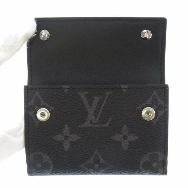 ルイヴィトン 三つ折り財布 モノグラム・エクリプス/モノグラム・エクリプスリバース ディスカバリー・コンパクト ウォレット M45417 黒