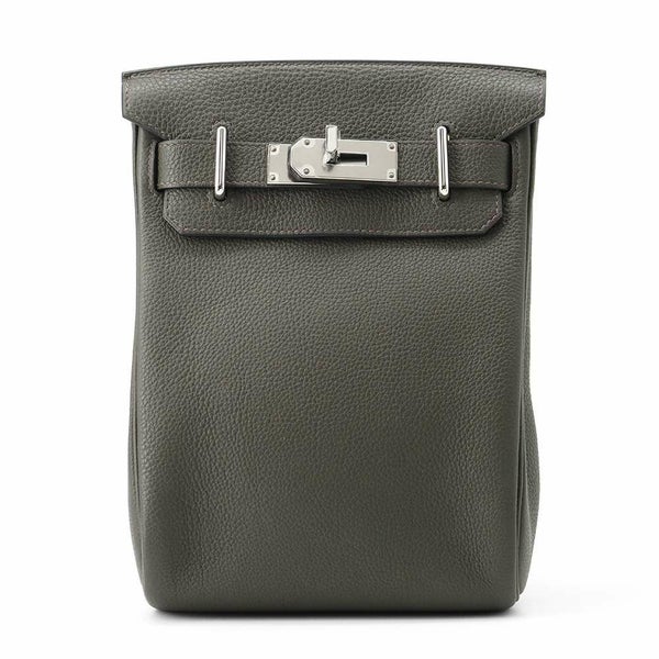 エルメス ボディバッグ ケリー アッカドPM ヴェールドグリ/シルバー金具 トゴ U刻印 メンズ