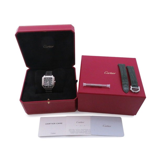 カルティエ サントス ドゥ カルティエ WSSA0061 Cartier 腕時計 グラデーショングリーン文字盤