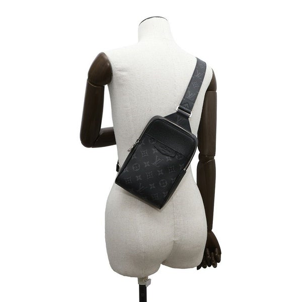 ルイヴィトン ボディバッグ モノグラム・エクリプス タイガ アウトドア・スリングバッグ M30741 ブラック 黒 タイガラマ