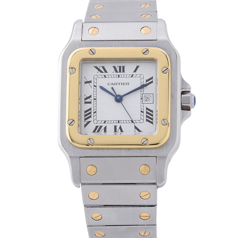 カルティエ サントス カレ LM 2961 Cartier 腕時計 白文字盤