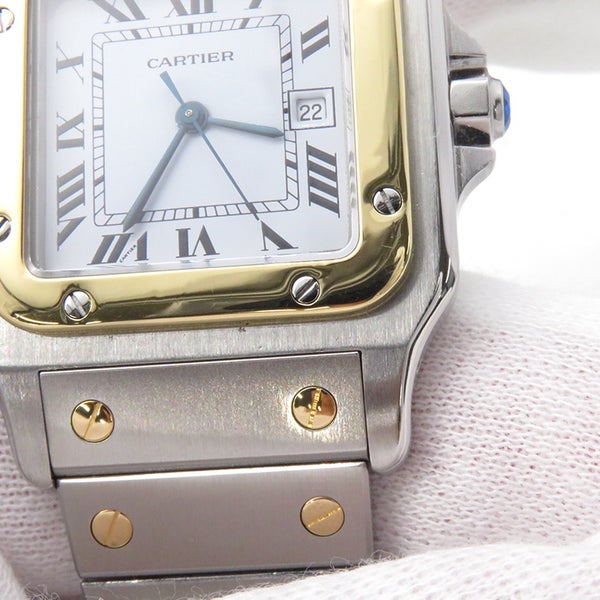 カルティエ サントス カレ LM 2961 Cartier 腕時計 白文字盤