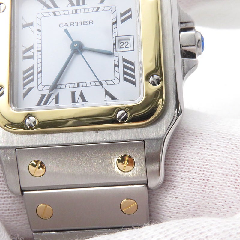 カルティエ サントス カレ LM 2961 Cartier 腕時計 白文字盤