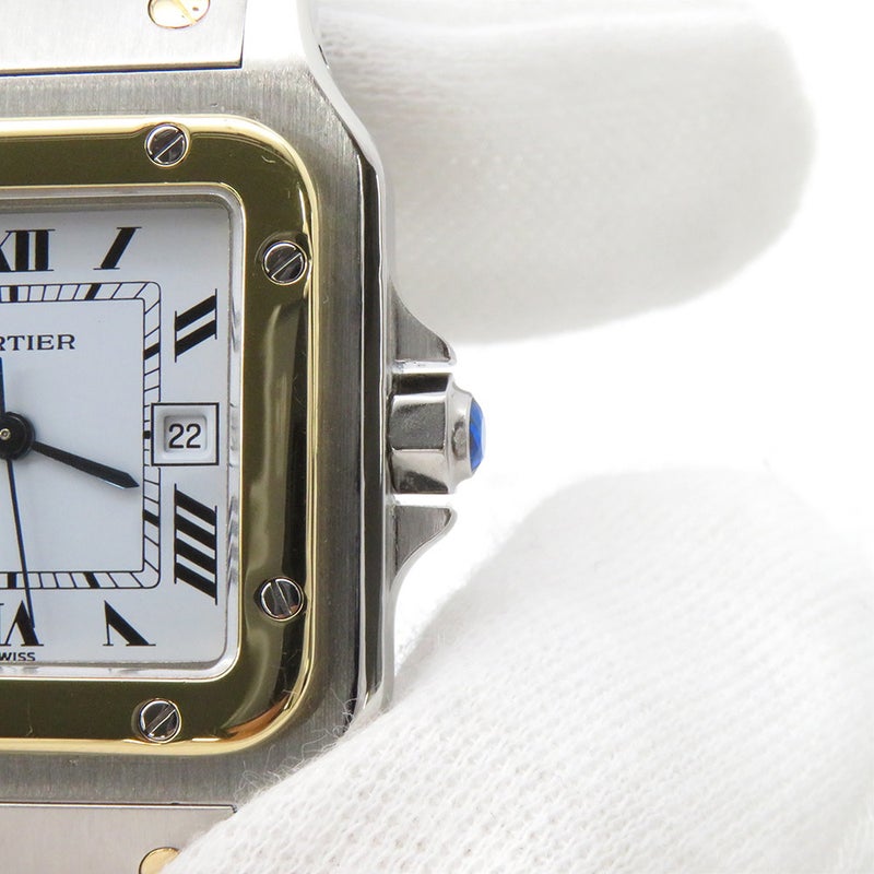 カルティエ サントス カレ LM 2961 Cartier 腕時計 白文字盤