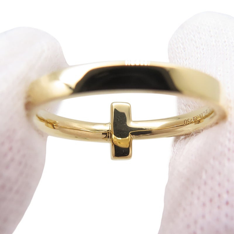 ティファニー リング Tワン ナロー リング K18YGイエローゴールド サイズ約13号 Tiffany&Co. 指輪 ジュエリー