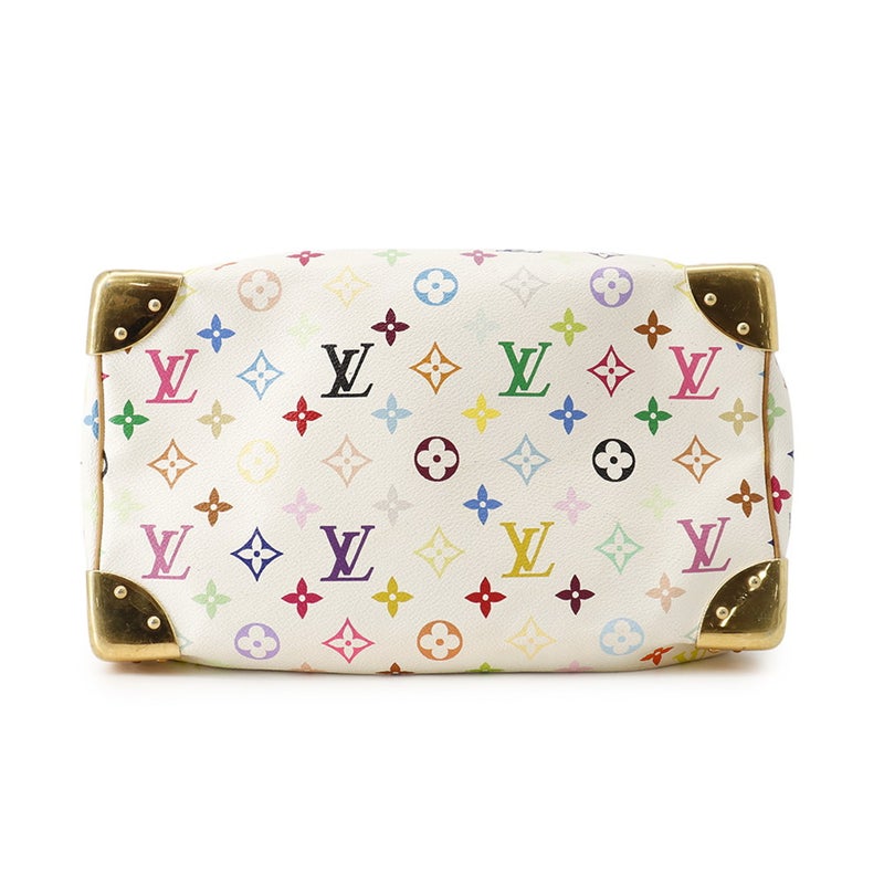 ルイヴィトン ハンドバッグ モノグラム・マルチカラー スピーディ30 M92643 LOUIS VUITTON ヴィトン バッグ 白