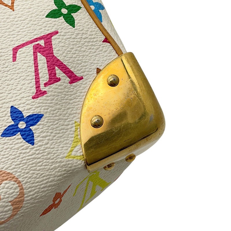 ルイヴィトン ハンドバッグ モノグラム・マルチカラー スピーディ30 M92643 LOUIS VUITTON ヴィトン バッグ 白