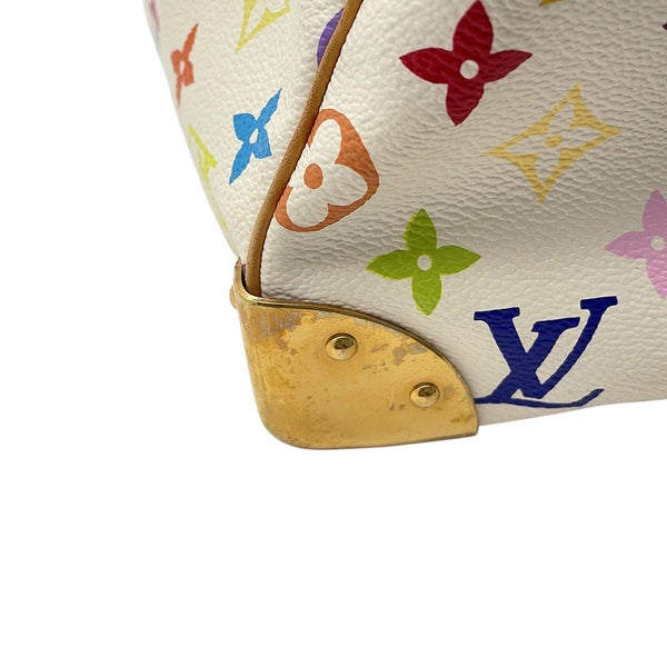 ルイヴィトン ハンドバッグ モノグラム・マルチカラー スピーディ30 M92643 LOUIS VUITTON ヴィトン バッグ 白