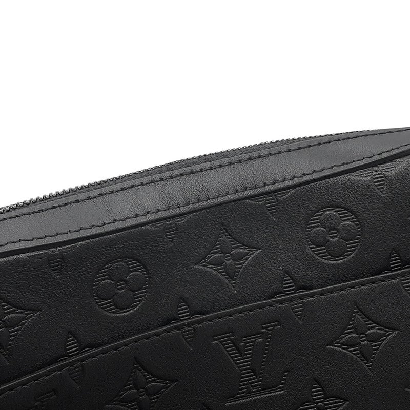 ルイヴィトン ショルダーバッグ モノグラム・シャドウ デュオ・メッセンジャー M69827 LOUIS VUITTON 黒 ブラック