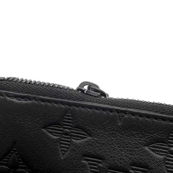 ルイヴィトン ショルダーバッグ モノグラム・シャドウ デュオ・メッセンジャー M69827 LOUIS VUITTON 黒 ブラック