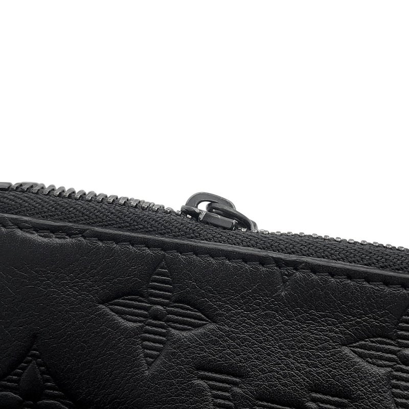 ルイヴィトン ショルダーバッグ モノグラム・シャドウ デュオ・メッセンジャー M69827 LOUIS VUITTON 黒 ブラック