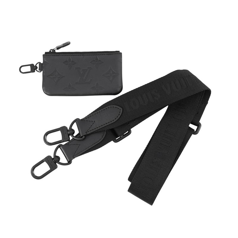 ルイヴィトン ショルダーバッグ モノグラム・シャドウ デュオ・メッセンジャー M69827 LOUIS VUITTON 黒 ブラック