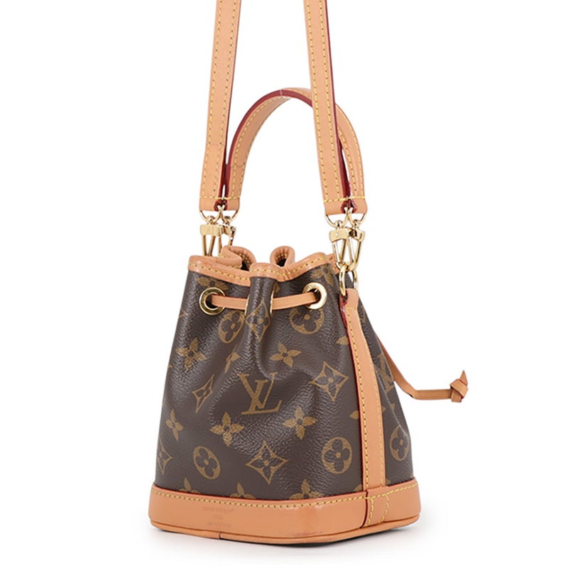 ルイヴィトン ハンドバッグ モノグラム ナノ・ノエ M81266 LOUIS VUITTON 2wayショルダーバッグ
