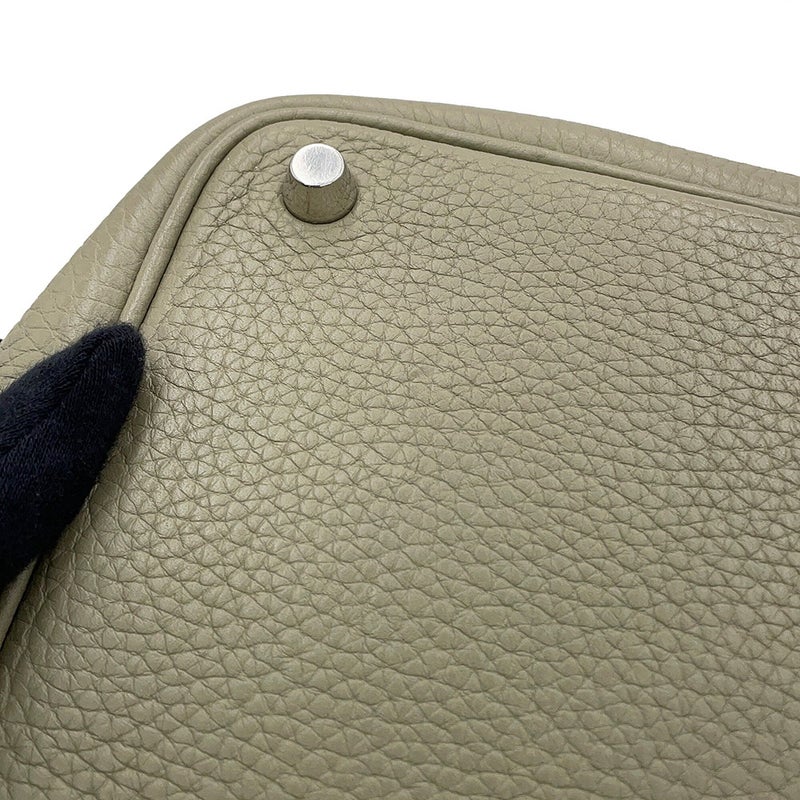 エルメス ハンドバッグ ピコタンロックPM セージ/シルバー金具 トリヨンクレマンス X刻印 HERMES トートバッグ