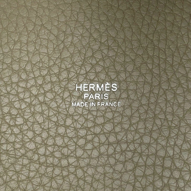 エルメス ハンドバッグ ピコタンロックPM セージ/シルバー金具 トリヨンクレマンス X刻印 HERMES トートバッグ