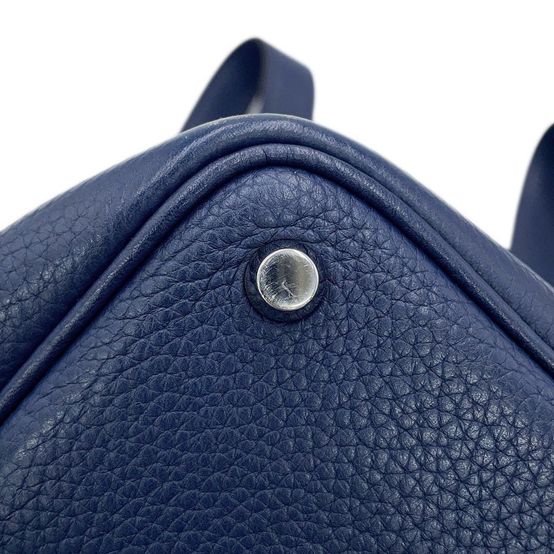 エルメス ハンドバッグ ピコタンロックPM ブルーサフィール/シルバー金具 トリヨンクレマンス □R刻印 HERMES トートバッグ