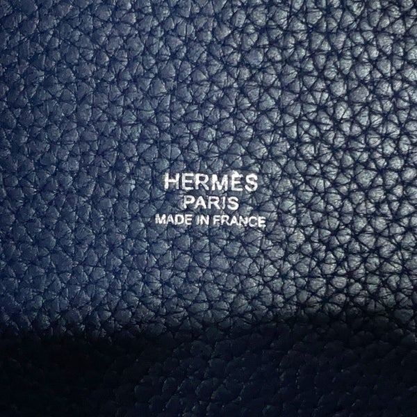 エルメス ハンドバッグ ピコタンロックPM ブルーサフィール/シルバー金具 トリヨンクレマンス □R刻印 HERMES トートバッグ