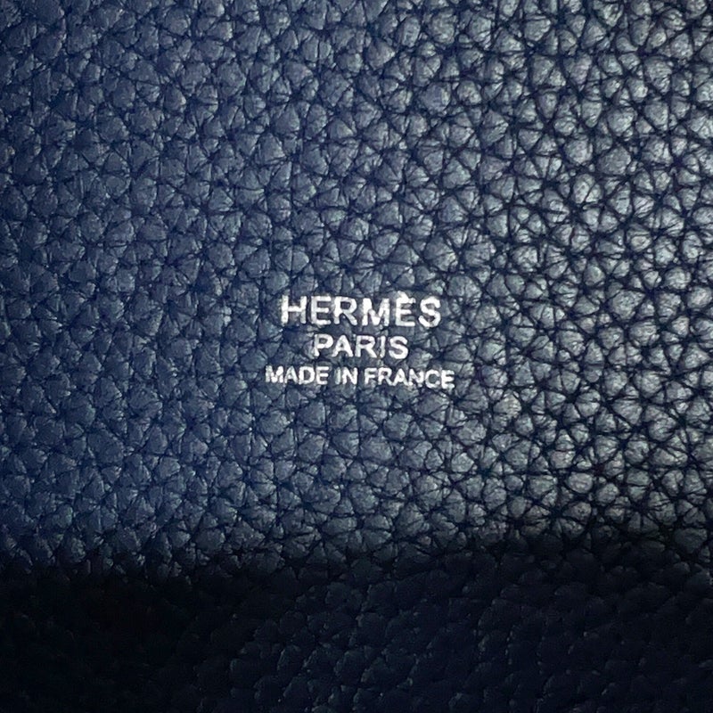 エルメス ハンドバッグ ピコタンロックPM ブルーサフィール/シルバー金具 トリヨンクレマンス □R刻印 HERMES トートバッグ