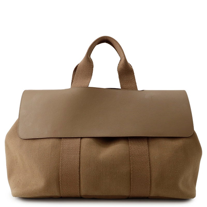 エルメス ハンドバッグ ヴァルパライソMM エトゥープ/シルバー金具 トワルシェブロン/スイフト □J刻印 HERMES