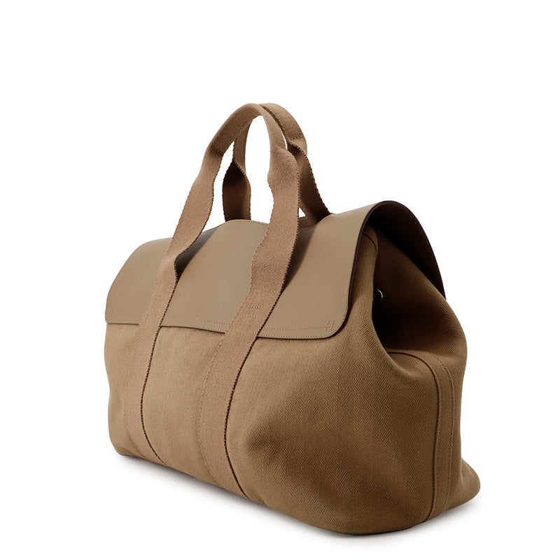 エルメス ハンドバッグ ヴァルパライソMM エトゥープ/シルバー金具 トワルシェブロン/スイフト □J刻印 HERMES