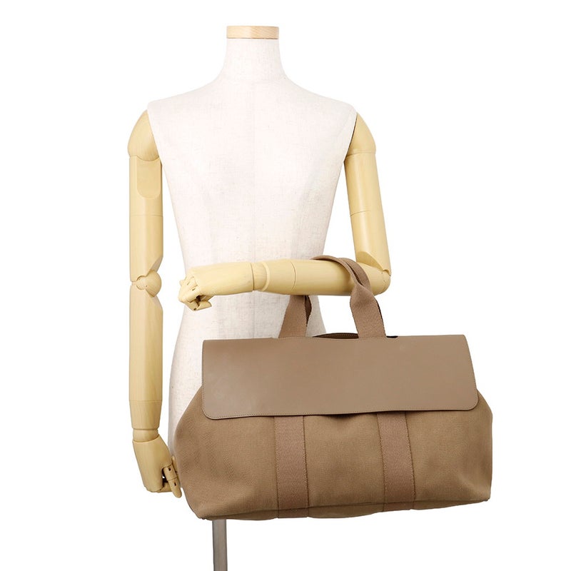 エルメス ハンドバッグ ヴァルパライソMM エトゥープ/シルバー金具 トワルシェブロン/スイフト □J刻印 HERMES