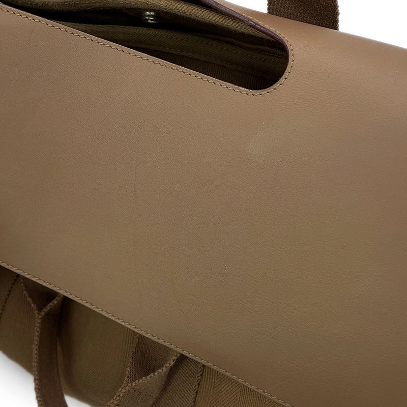 エルメス ハンドバッグ ヴァルパライソMM エトゥープ/シルバー金具 トワルシェブロン/スイフト □J刻印 HERMES