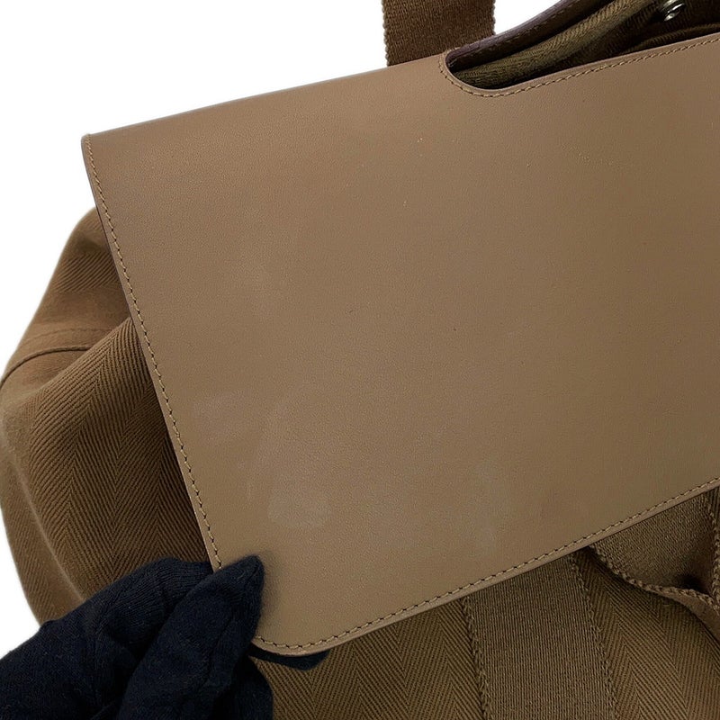 エルメス ハンドバッグ ヴァルパライソMM エトゥープ/シルバー金具 トワルシェブロン/スイフト □J刻印 HERMES