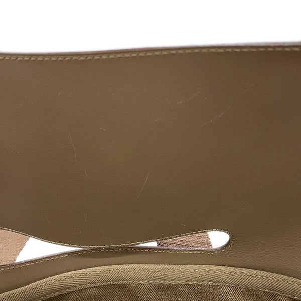 エルメス ハンドバッグ ヴァルパライソMM エトゥープ/シルバー金具 トワルシェブロン/スイフト □J刻印 HERMES