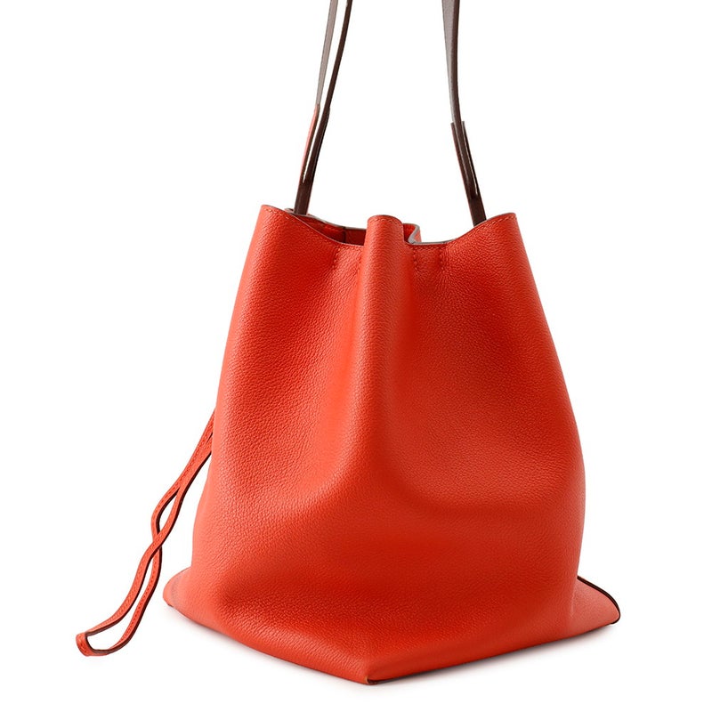 エルメス ショルダーバッグ リコル17 ルージュトマト/テール/ホワイト/シルバー金具 エバーカラー HERMES