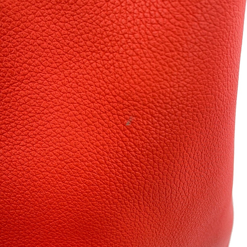エルメス ショルダーバッグ リコル17 ルージュトマト/テール/ホワイト/シルバー金具 エバーカラー HERMES
