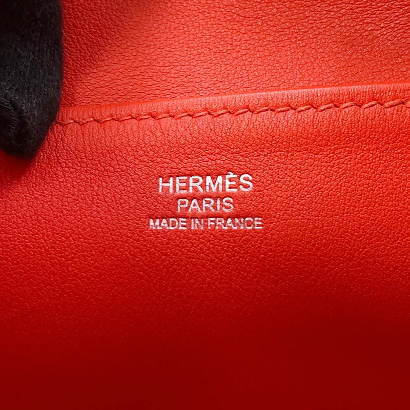 エルメス ショルダーバッグ リコル17 ルージュトマト/テール/ホワイト/シルバー金具 エバーカラー HERMES
