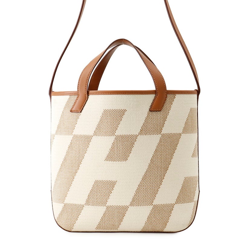 エルメス トートバッグ HアンビエPM ゴールド スイフト/トワルアッシュ Z刻印 HERMES 2wayショルダー