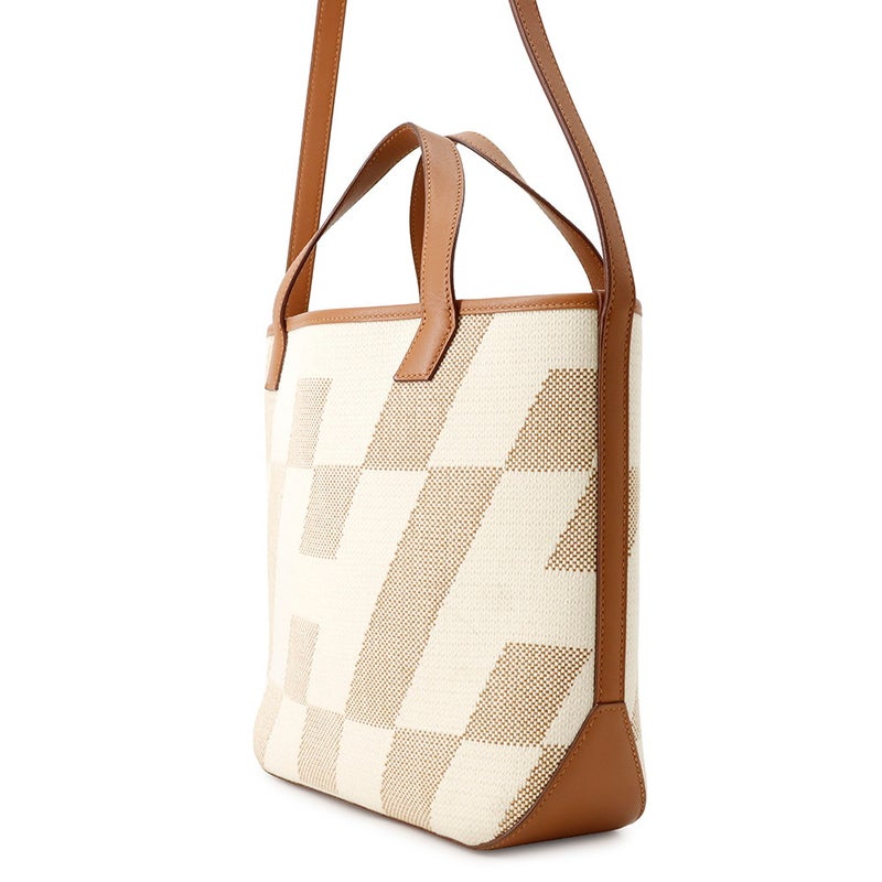 エルメス トートバッグ HアンビエPM ゴールド スイフト/トワルアッシュ Z刻印 HERMES 2wayショルダー