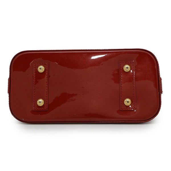 ルイヴィトン ハンドバッグ モノグラム・ヴェルニ アルマBB M91606 LOUIS VUITTON 2way レッド