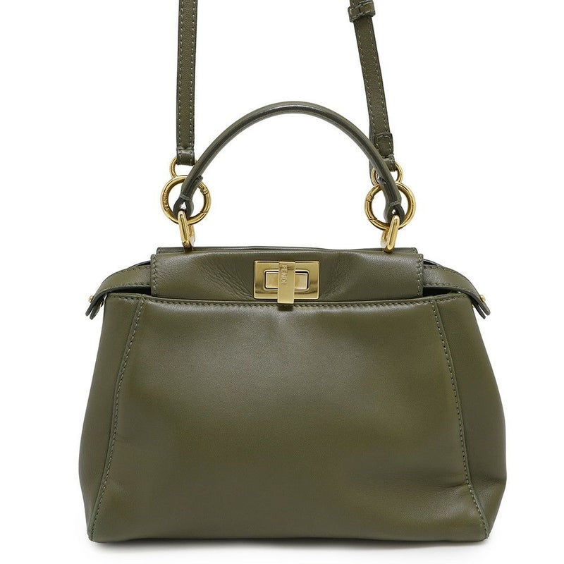 フェンディ ハンドバッグ ミニ ピーカブー レザー 8BN244 FENDI バッグ ショルダーバッグ