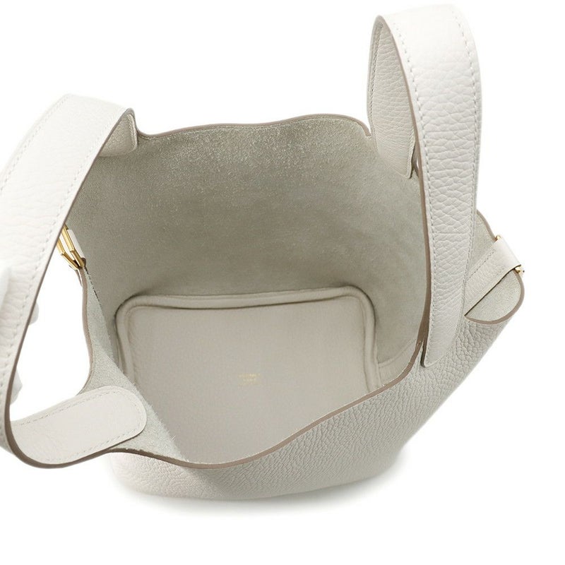 エルメス ハンドバッグ ピコタンロックPM グリスペール/ゴールド金具 トリヨンクレマンス W刻印 HERMES トートバッグ