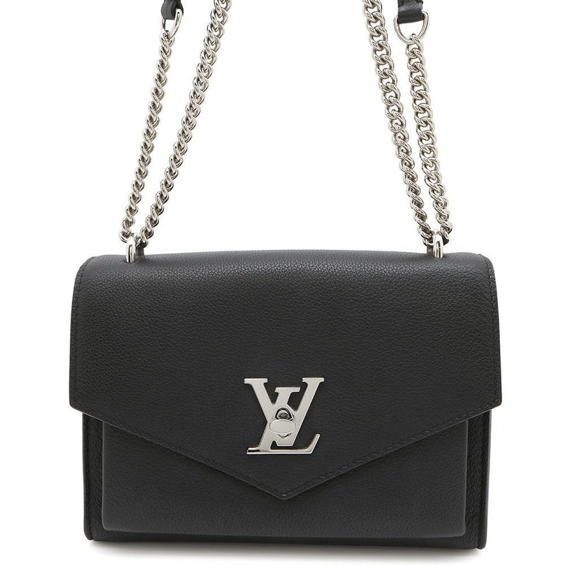 ルイヴィトン チェーンショルダーバッグ ソフトカーフレザー マイロックミー・チェーン M51418 LOUIS VUITTON ブラック 黒