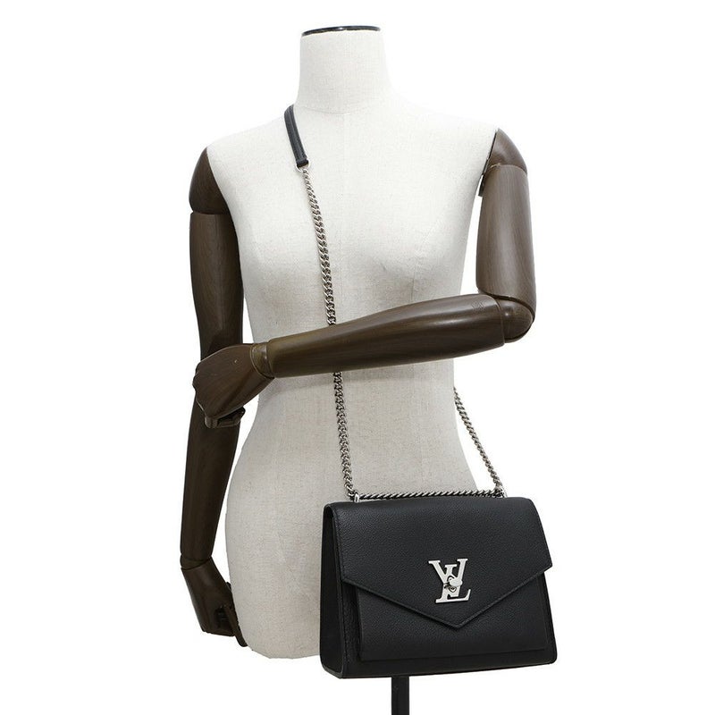 ルイヴィトン チェーンショルダーバッグ ソフトカーフレザー マイロックミー・チェーン M51418 LOUIS VUITTON ブラック 黒