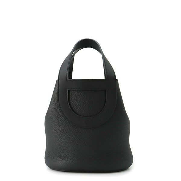 エルメス トートバッグ インザループ 18 ブラック/ゴールド金具 トリヨンクレマンス/スイフト W刻印 黒