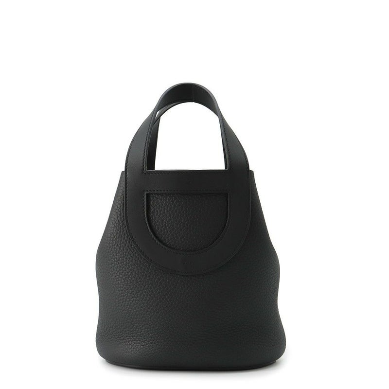 エルメス トートバッグ インザループ 18 ブラック/ゴールド金具 トリヨンクレマンス/スイフト W刻印 黒