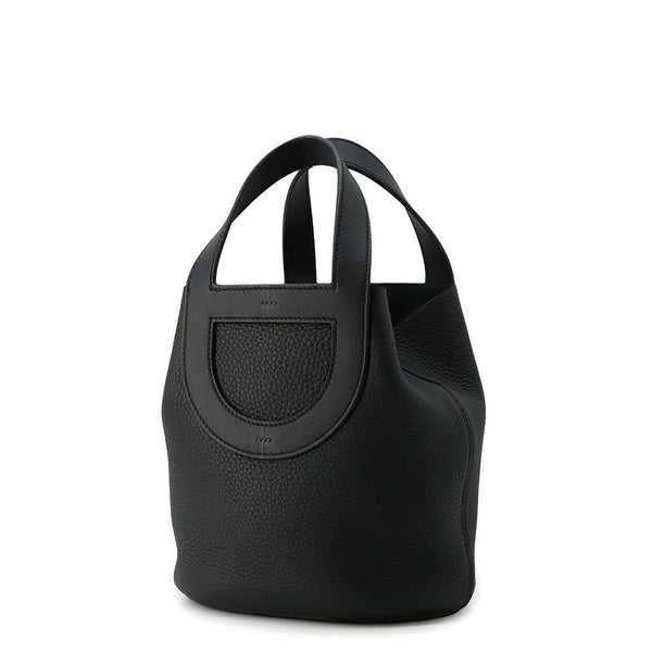 エルメス トートバッグ インザループ 18 ブラック/ゴールド金具 トリヨンクレマンス/スイフト W刻印 黒