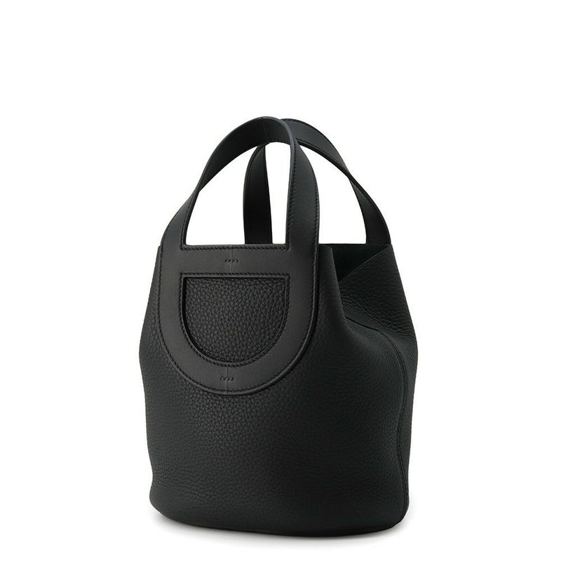 エルメス トートバッグ インザループ 18 ブラック/ゴールド金具 トリヨンクレマンス/スイフト W刻印 黒