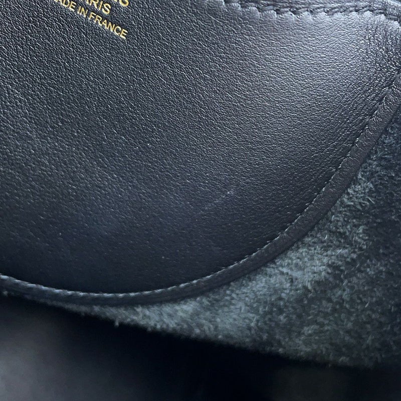 エルメス トートバッグ インザループ 18 ブラック/ゴールド金具 トリヨンクレマンス/スイフト W刻印 黒
