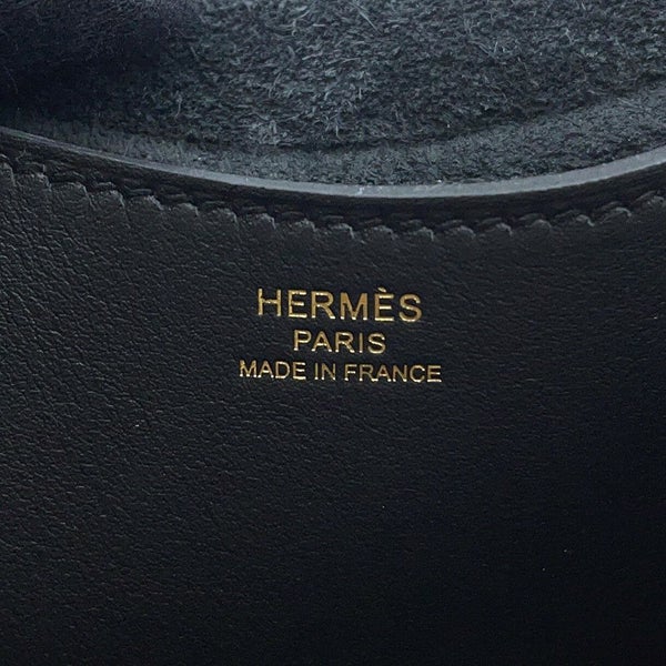 エルメス トートバッグ インザループ 18 ブラック/ゴールド金具 トリヨンクレマンス/スイフト W刻印 黒