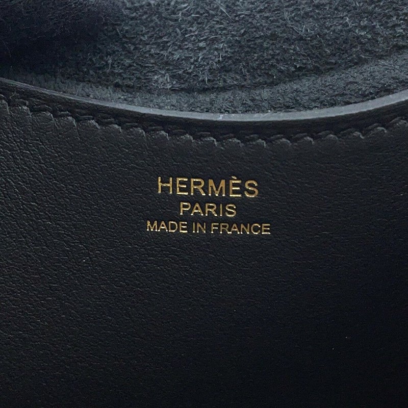 エルメス トートバッグ インザループ 18 ブラック/ゴールド金具 トリヨンクレマンス/スイフト W刻印 黒