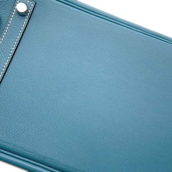 エルメス バーキン30 ブルージーン/シルバー金具 スイフト □L刻印 HERMES Birkin ハンドバッグ