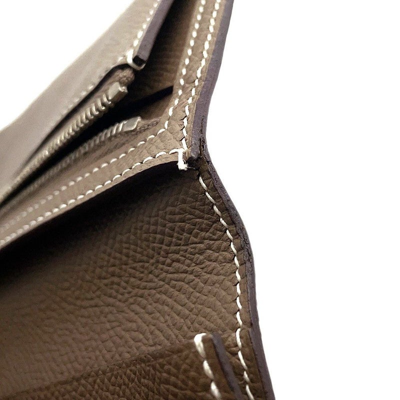エルメス 長財布 ベアンスフレ エトゥープ/シルバー金具 エプソン A刻印 HERMES 財布