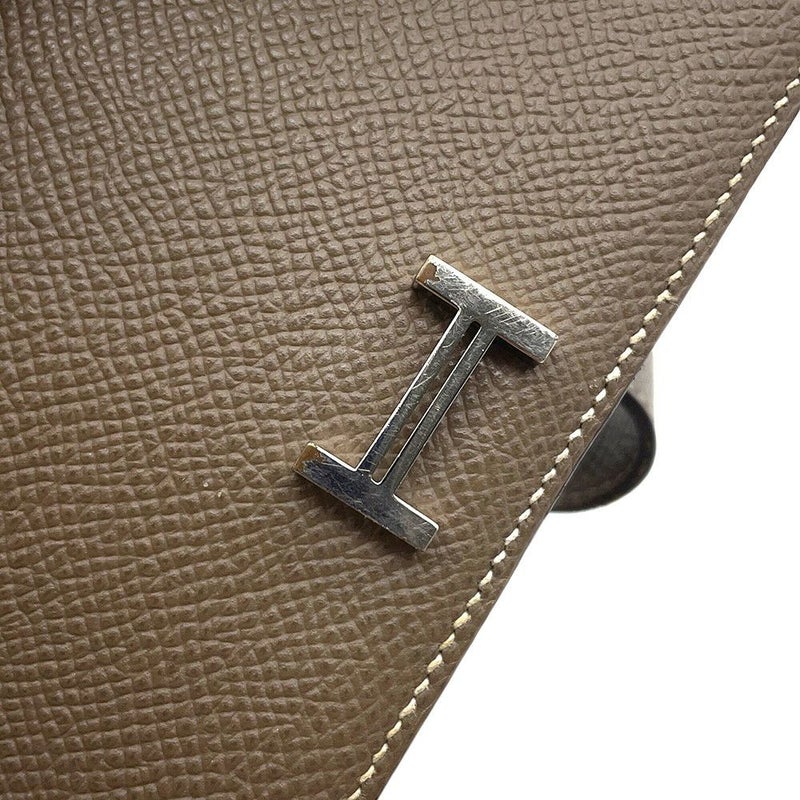 エルメス 長財布 ベアンスフレ エトゥープ/シルバー金具 エプソン A刻印 HERMES 財布